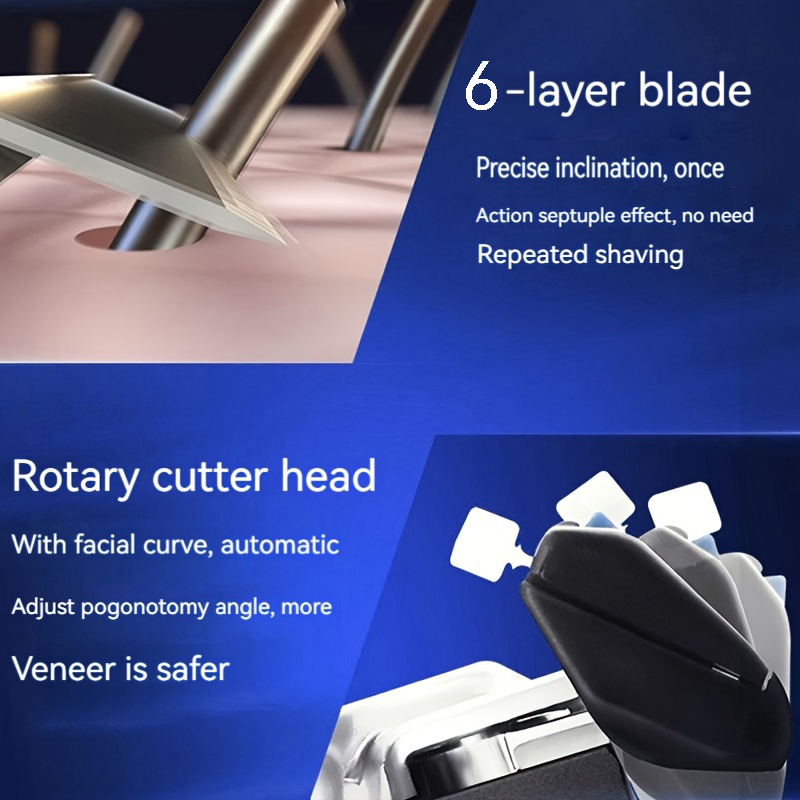 ใบมีดโกนคุณภาพสูง 6 ชั้น ผลิตจ - Safety Razor Handle บทวิจารณ์และราคา