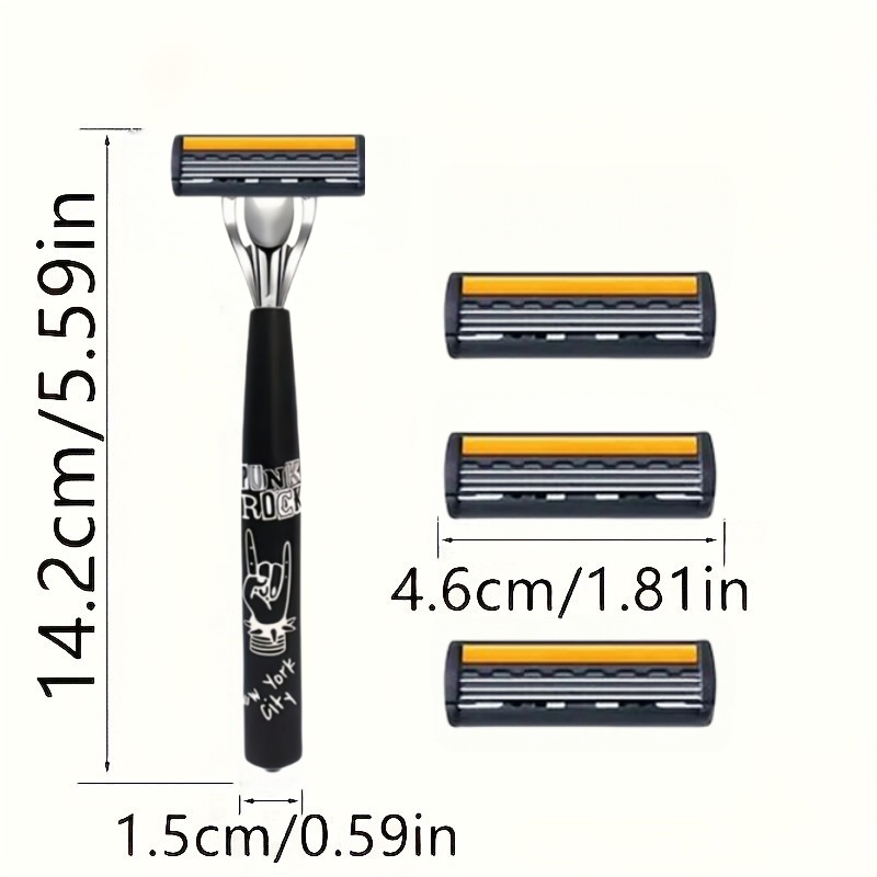 มีดโกนหนวดแบบมืออาชีพ ด้ามโลหะ - Safety Razor Handle บทวิจารณ์และราคา