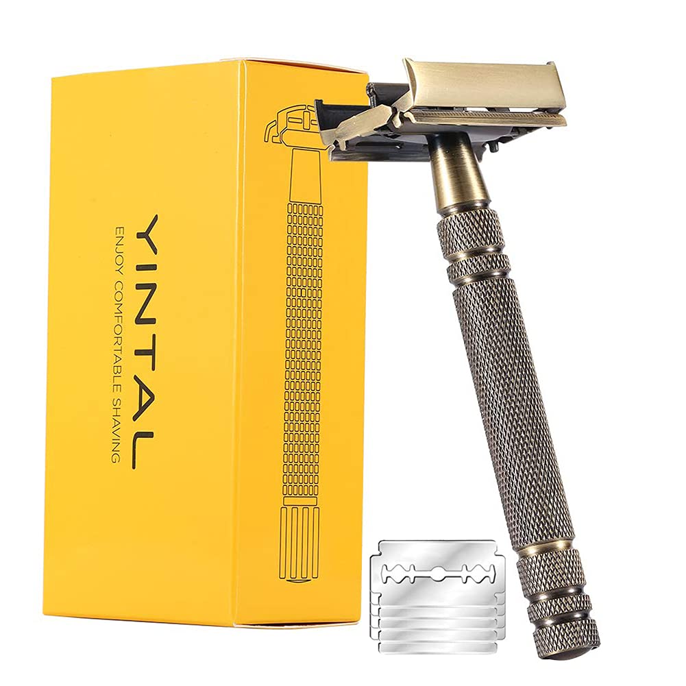 YINTAL ทองเหลืองมีดโกนสําหรับผ - Safety Razor Handle บทวิจารณ์และราคา