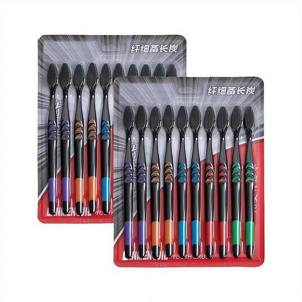 10 ชิ้น แปรงสีฟันขนนุ่ม ถ่านไม - Bamboo Toothbrush บทวิจารณ์และราคา