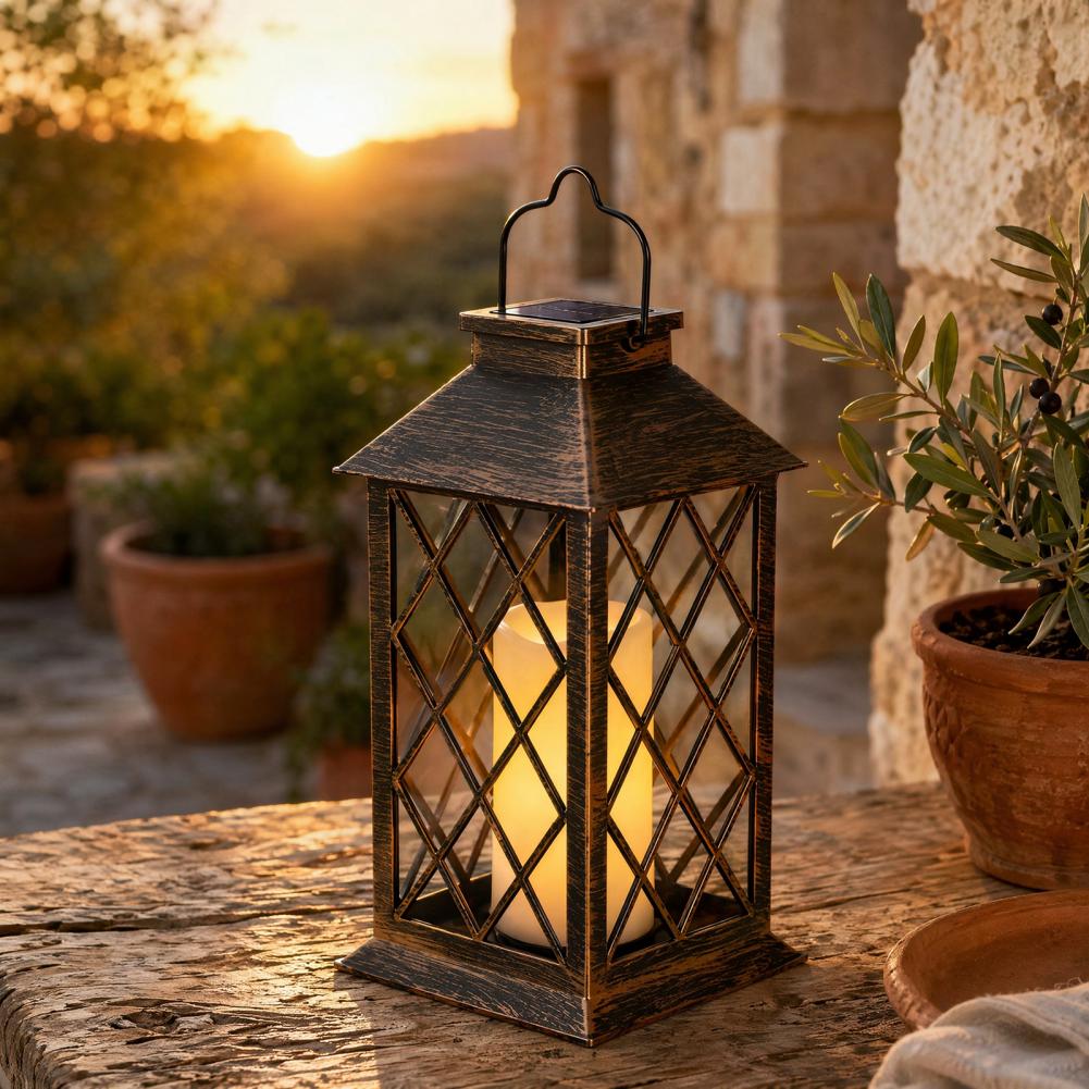 โคมไฟพลังงานแสงอาทิตย์แบบย้อนย - Solar Garden Light บทวิจารณ์และราคา