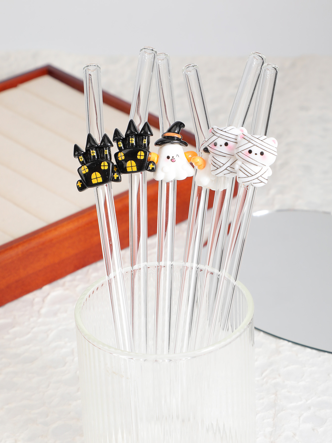 หลอดแก้วโค้งงอสำหรับตกแต่งฮาโล - Reusable Straw บทวิจารณ์และราคา