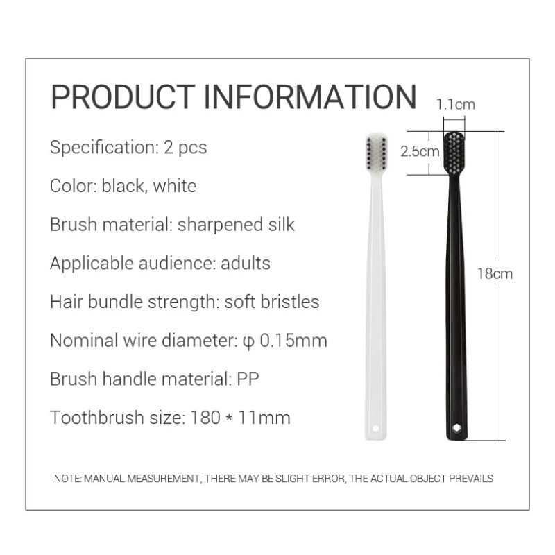 2-10PC แปรงสีฟันถ่านไม้ไผ่เป็น - Bamboo Toothbrush บทวิจารณ์และราคา