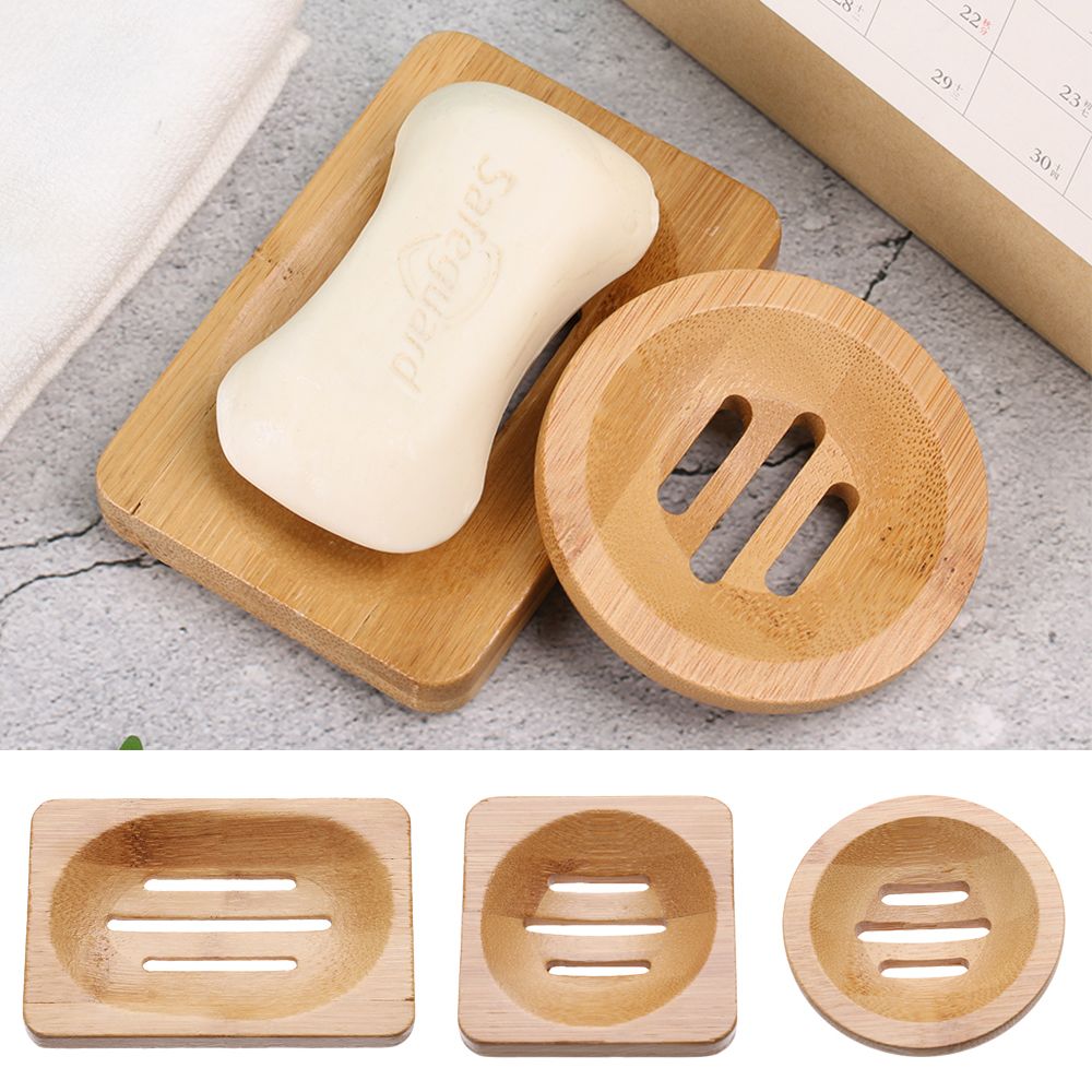 แบบพกพาไม้ถาดสบู่Drainerจานสบู - Bamboo Cutlery บทวิจารณ์และราคา