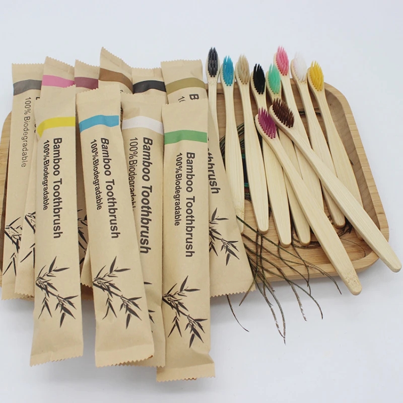 แปรงสีฟันไม้ไผ่100ชิ้นแปรงสีฟั - Bamboo Toothbrush บทวิจารณ์และราคา